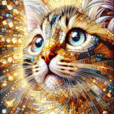 Playing cat — Diamond Painting Kit design