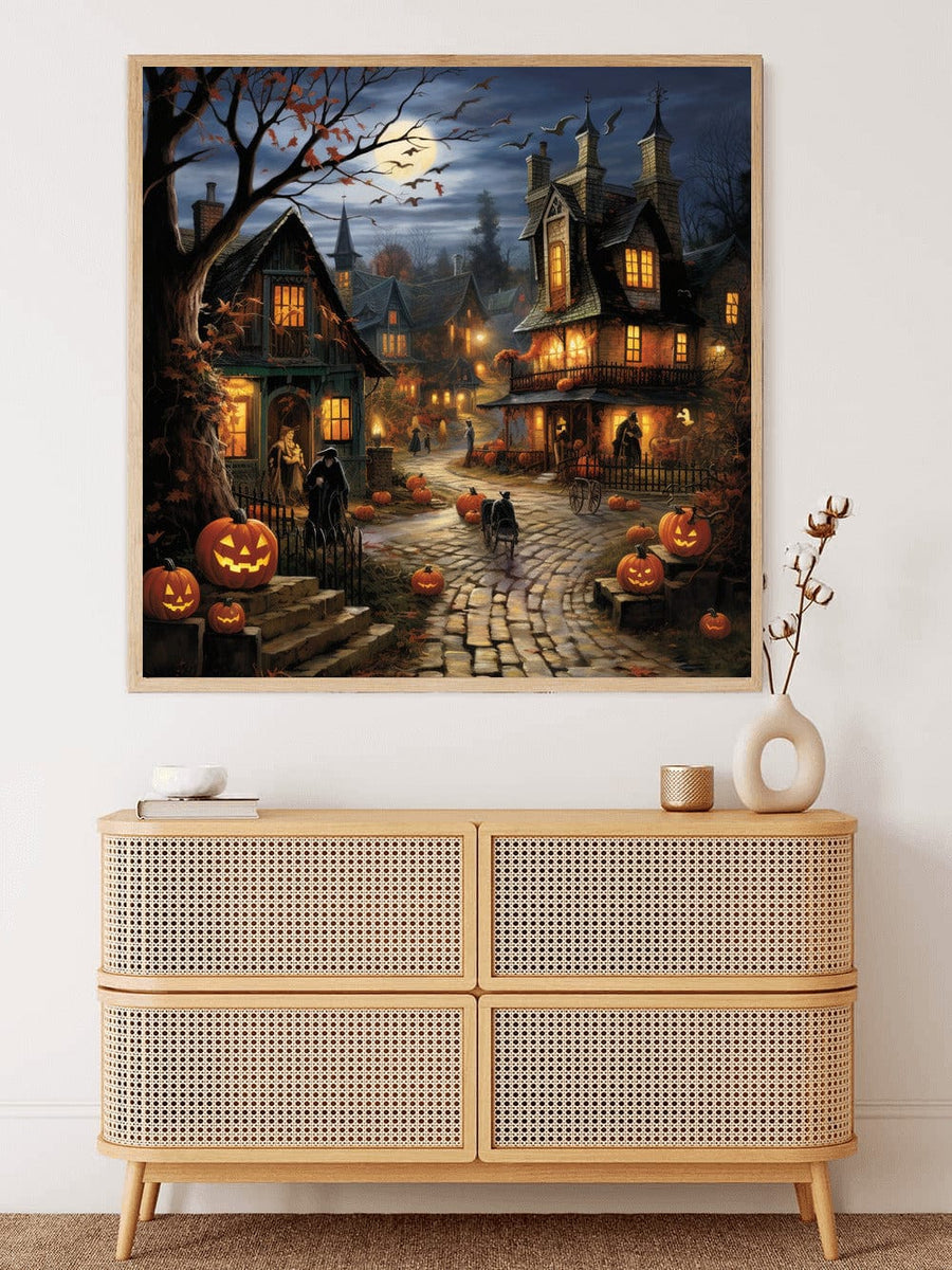 Halloween village secret — Diamond Painting Kit, product view 3