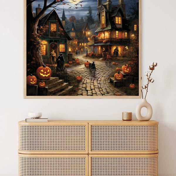 Halloween village secret — Diamond Painting Kit, product view 3