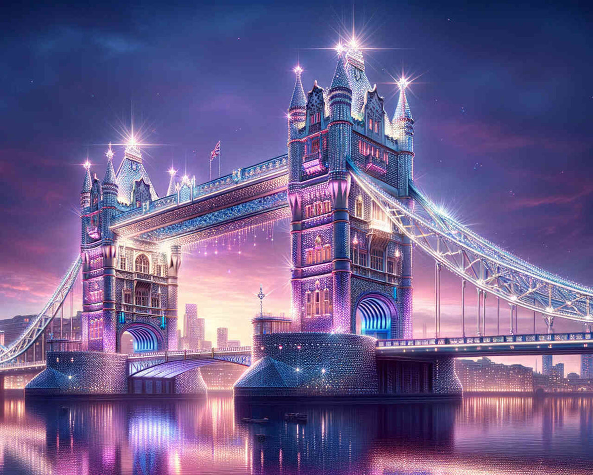 Tower Bridge in London — Diamond Painting Kit design