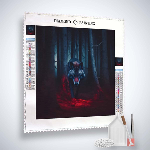 White Deer — Diamond Painting Kit, product view 3