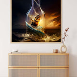 Ship in a glass — Diamond Painting Kit, product view 3