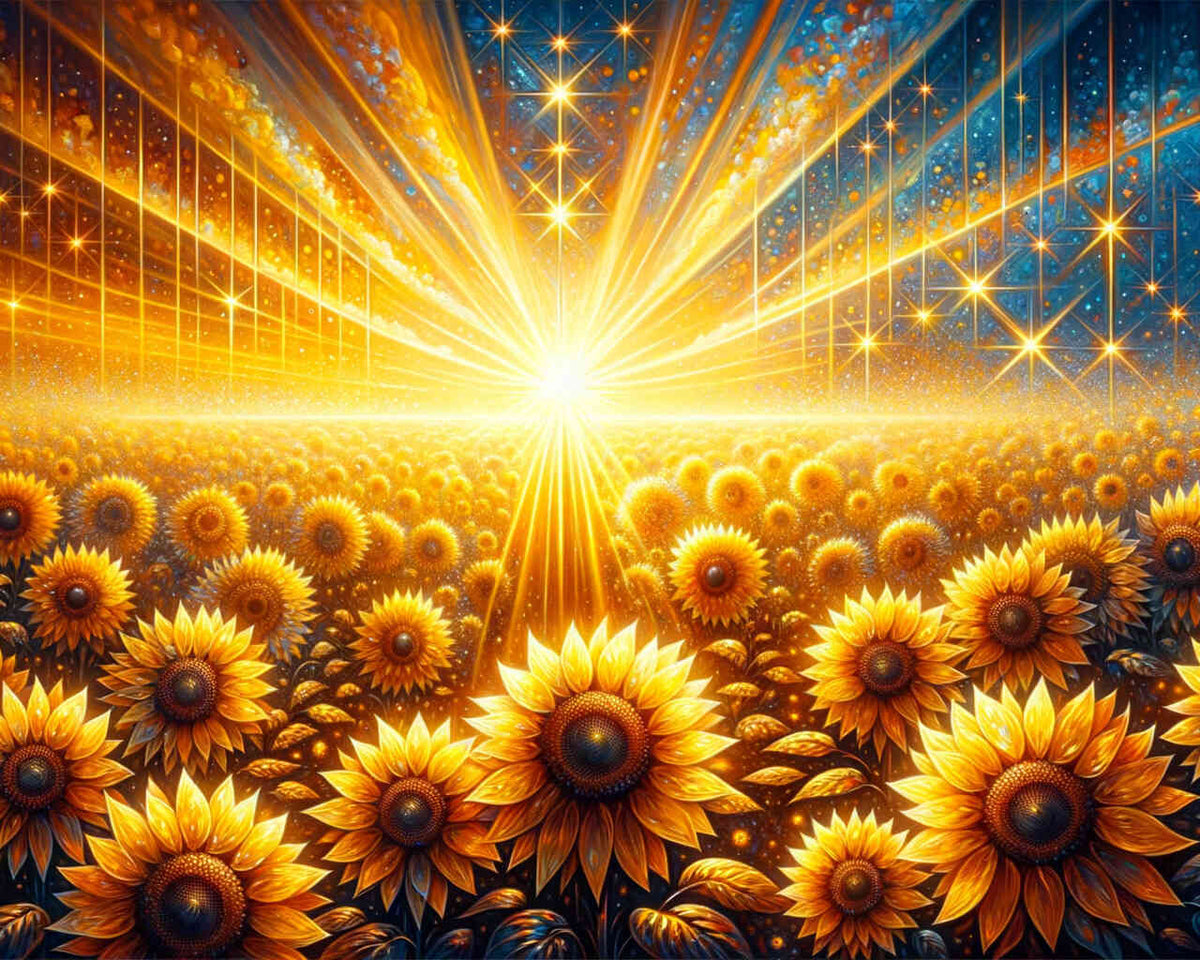 The Sunflower Field — Diamond Painting Kit design