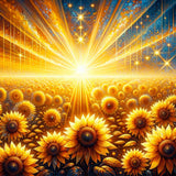 The Sunflower Field — Diamond Painting Kit design