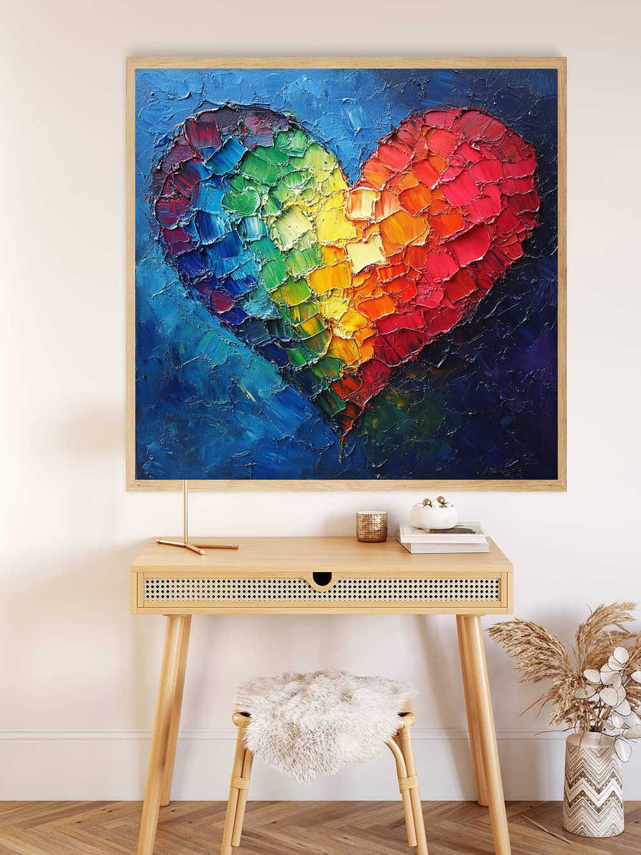 Colors of the Heart — Diamond Painting Kit, product view 2