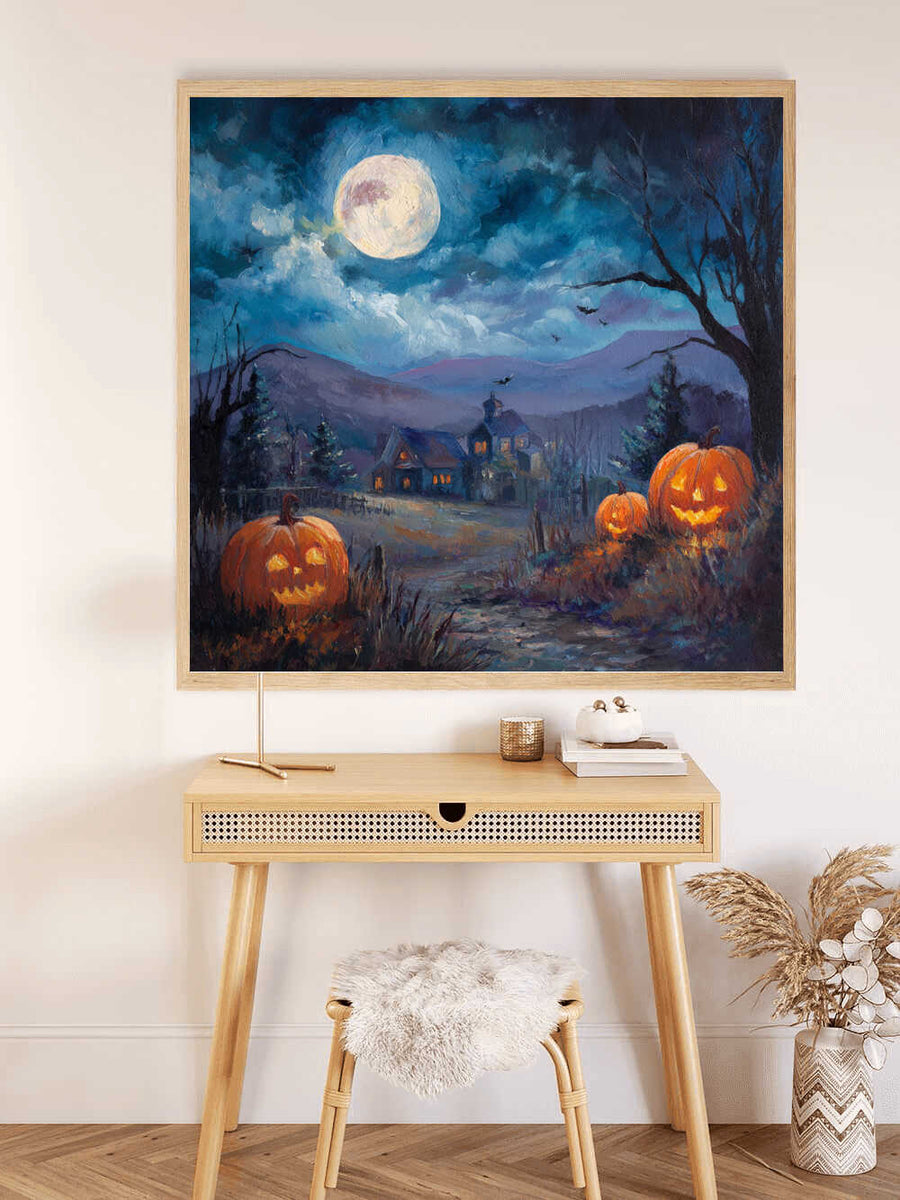 Whispers of the Halloween Moon — Diamond Painting Kit, product view 2