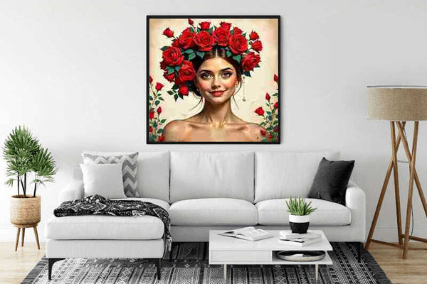 The Radiance of Roses — Personalized Portrait Diamond Painting Kit, product view 2