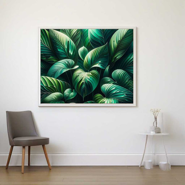 Monstera Deliciosa Leaves — Diamond Painting Kit, product view 2