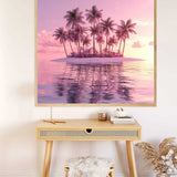 Pink Island Dreams — Diamond Painting Kit, product view 2