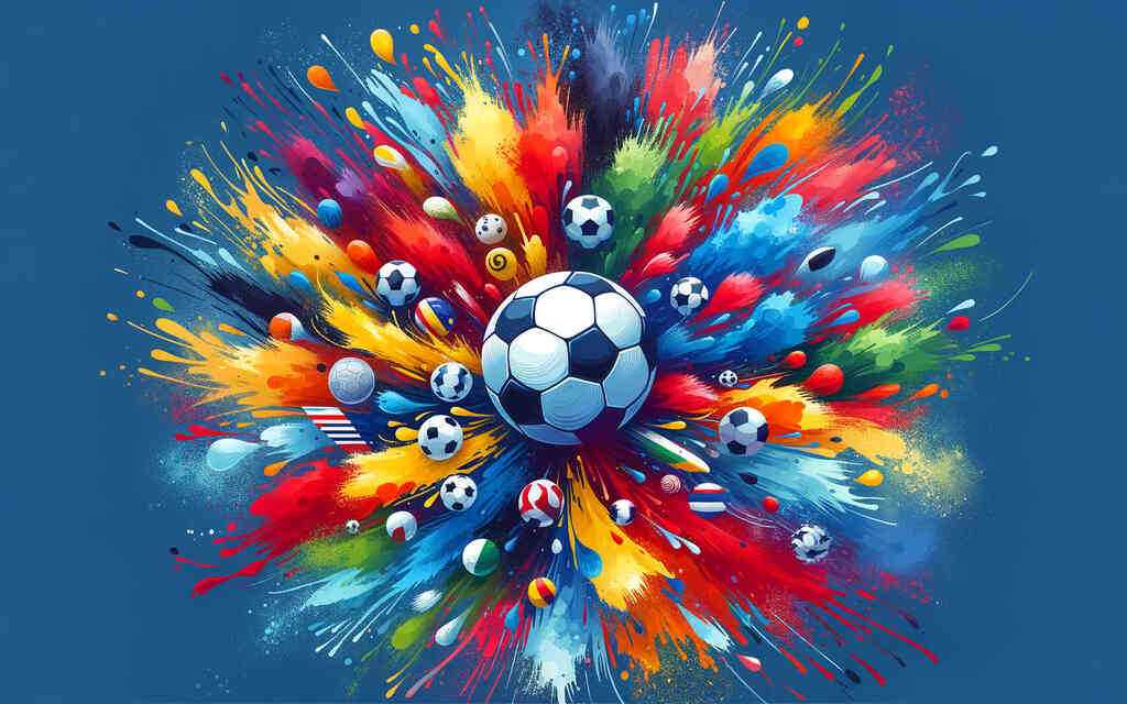Explosion of color on the sidelines — Diamond Painting Kit design
