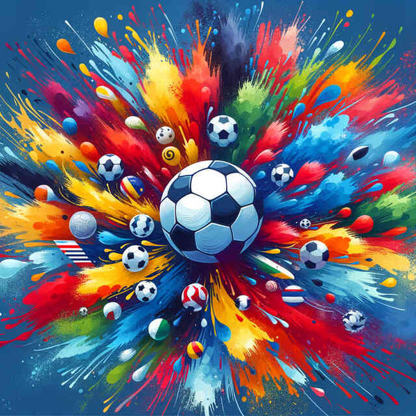Explosion of color on the sidelines — Diamond Painting Kit design