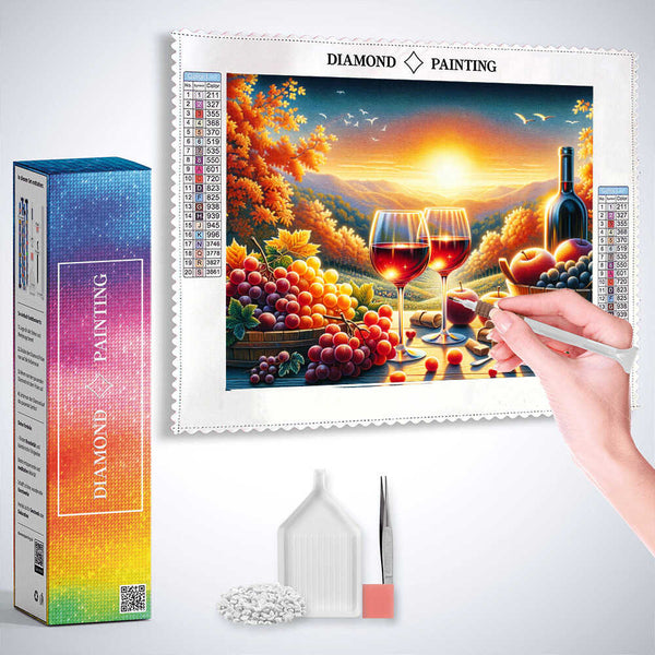 An Evening of Wine — Diamond Painting Kit, product view 3