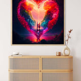 Heart Couple Night — Diamond Painting Kit, product view 3