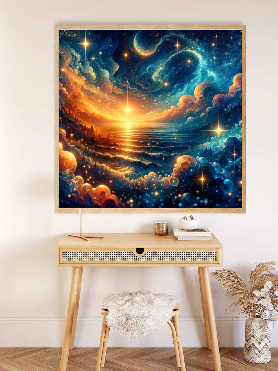 An Ocean of Stars and Dreams — Diamond Painting Kit, product view 2