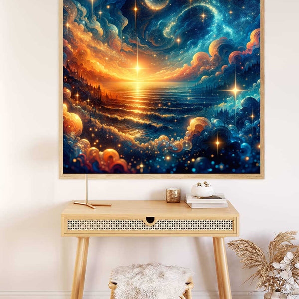 An Ocean of Stars and Dreams — Diamond Painting Kit, product view 2