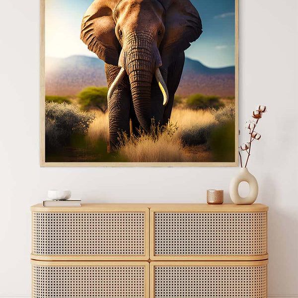 Large Elephant Frontal — Diamond Painting Kit, product view 3