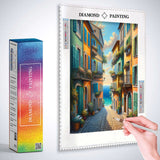 Stairway by the sea — Diamond Painting Kit, product view 3