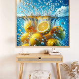 Lemons in the water — Diamond Painting Kit, product view 2