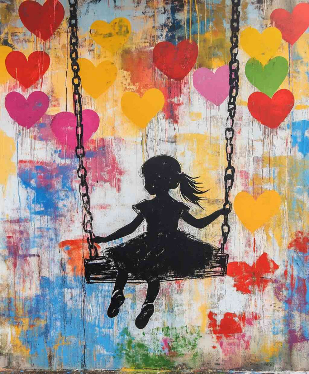 The Heart's Swing — Diamond Painting Kit design