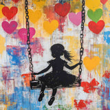 The Heart's Swing — Diamond Painting Kit design