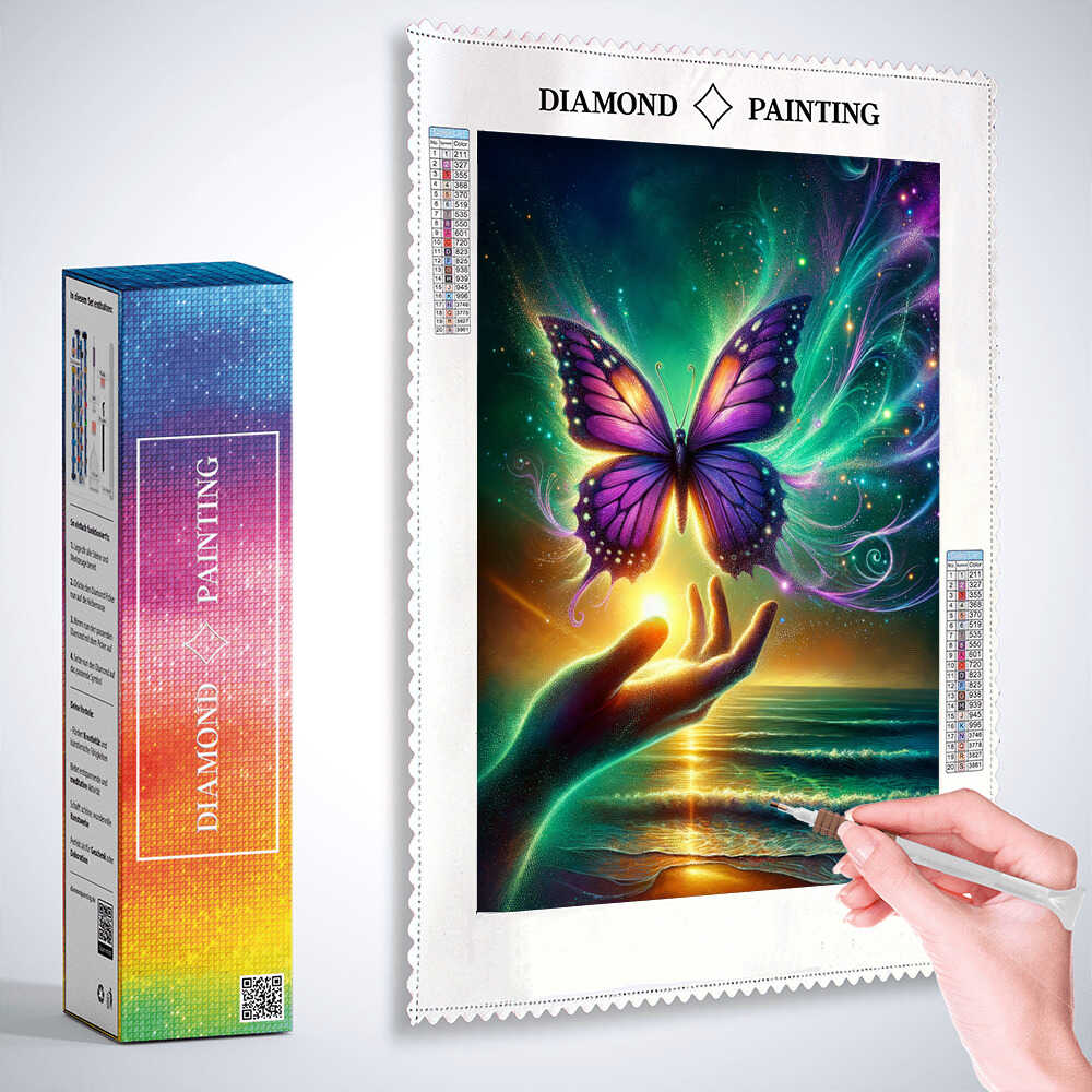 Butterfly freedom — Diamond Painting Kit, product view 3