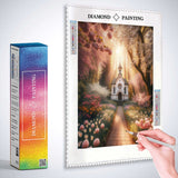 Flower splendor, forest church — Diamond Painting Kit, product view 3