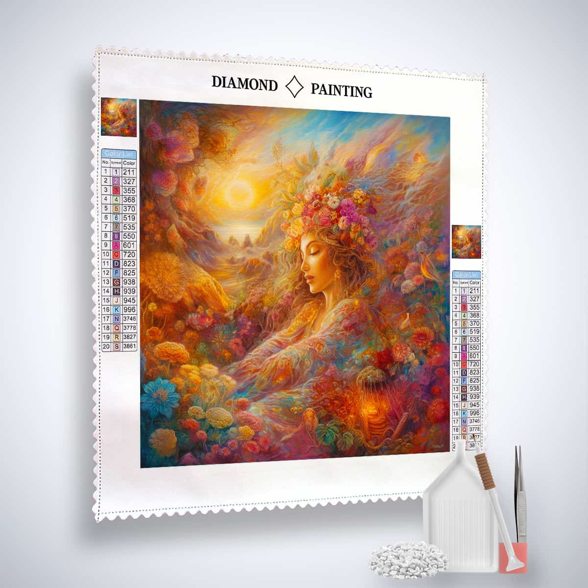 Miss in the nature — Diamond Painting Kit, product view 2