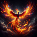 Phoenix sideways — Diamond Painting Kit design