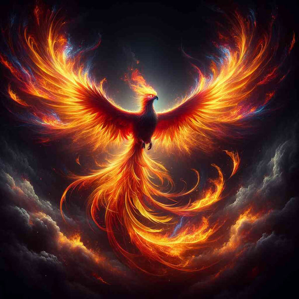 Phoenix sideways — Diamond Painting Kit design