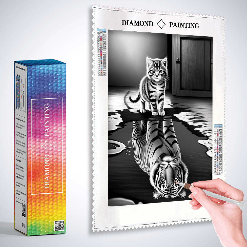 Discover the tiger in you — Diamond Painting Kit, product view 2