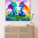 Dragon Friendship — AB Diamond Painting Kit, product view 3