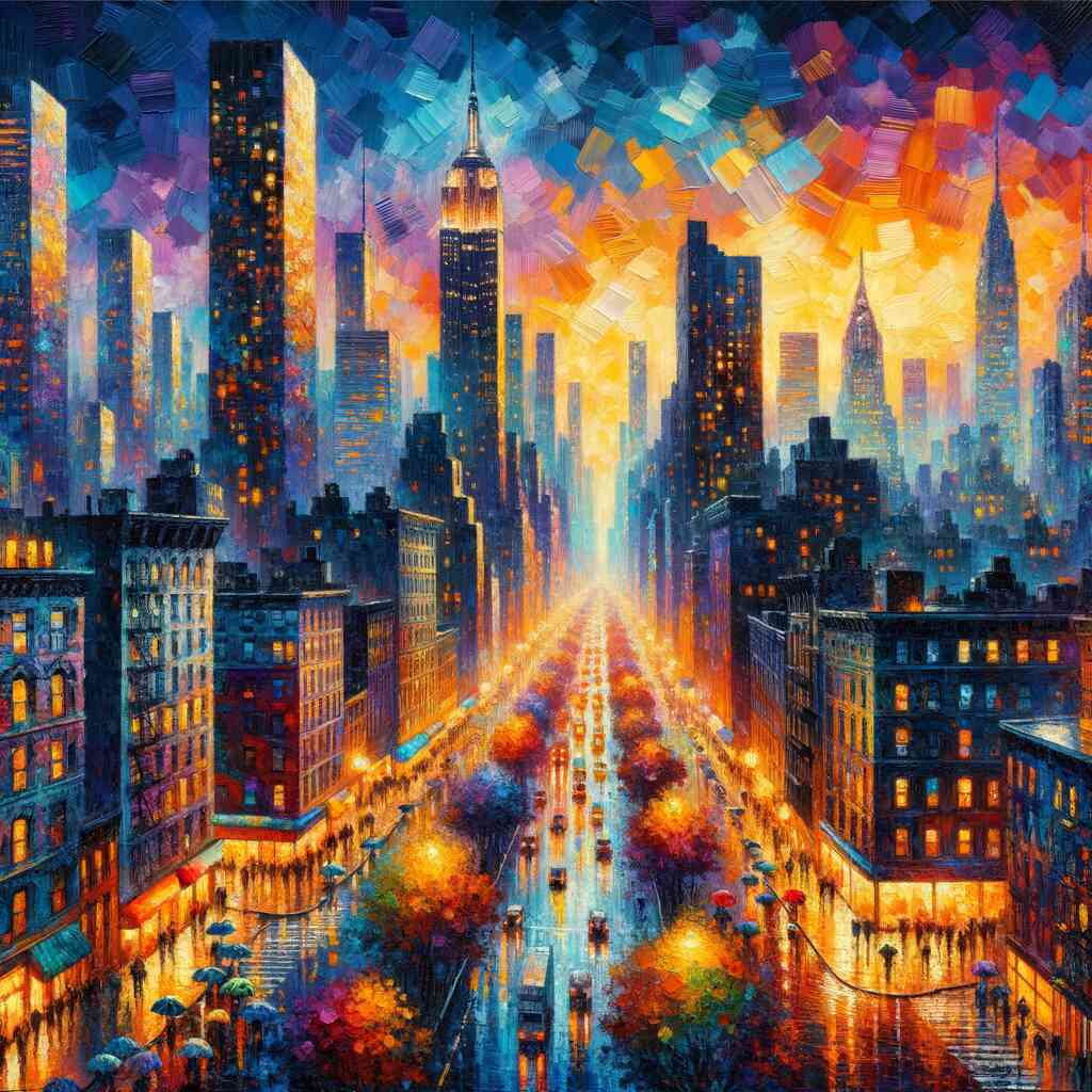 Urban color frenzy — Diamond Painting Kit design