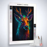 Deer Portrait Dark — Diamond Painting Kit, product view 2