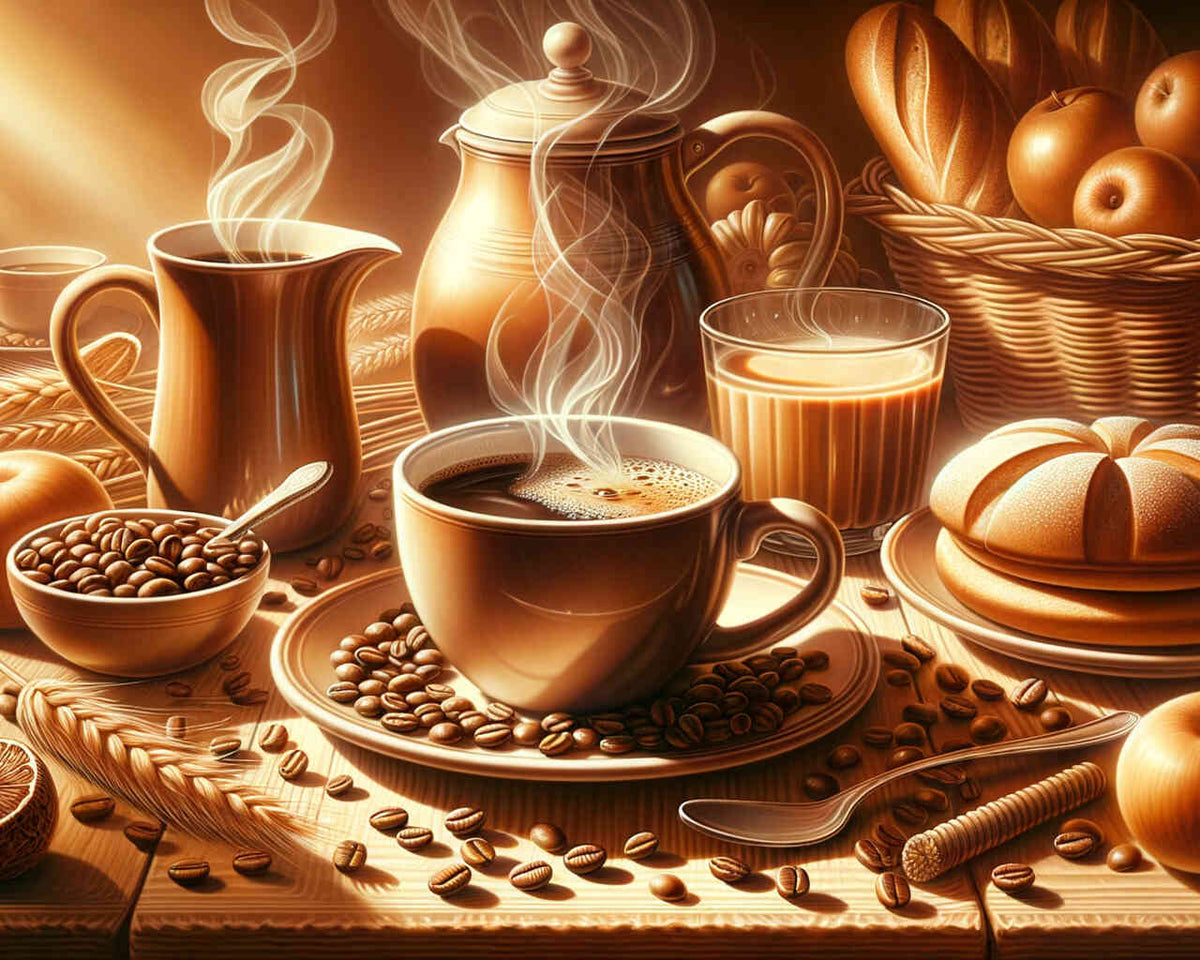 Breakfast Coffee — Diamond Painting Kit design