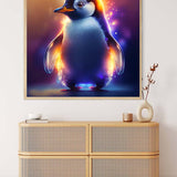 Luminous Penguin — AB Diamond Painting Kit, product view 3