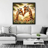 Giraffe Couple — Diamond Painting Kit, product view 2