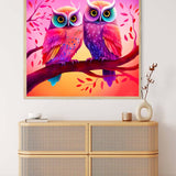 Owl Love — AB Diamond Painting Kit, product view 3