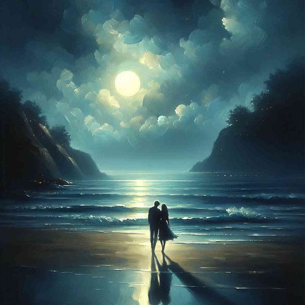 Moonlight Together — Diamond Painting Kit design