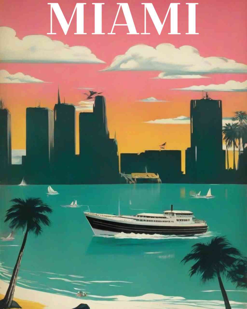Dream of Miami — Diamond Painting Kit design