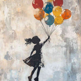 Flight to Freedom, Street Art Style — Diamond Painting Kit design