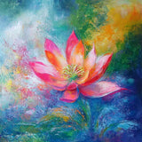 Lotus in Bloom — Diamond Painting Kit design