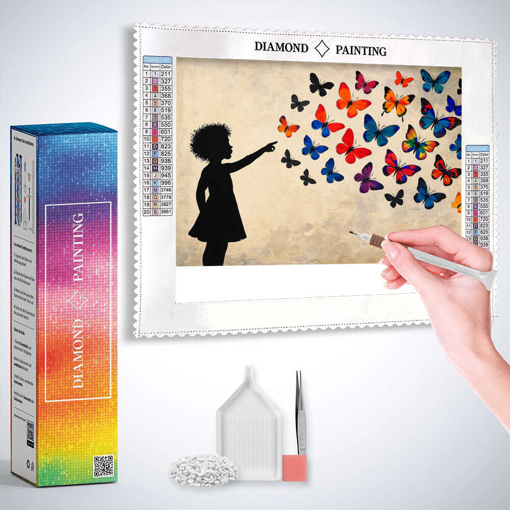 A Moment of Butterfly Magic — Diamond Painting Kit, product view 3