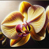 The Yellow Orchid — Diamond Painting Kit design