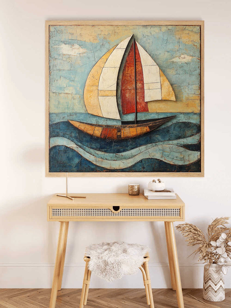 Abstract Sails of Freedom — Diamond Painting Kit, product view 2