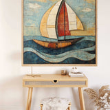 Abstract Sails of Freedom — Diamond Painting Kit, product view 2