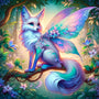 The Winged Forest Cat — Diamond Painting Kit design