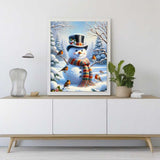 Dressed Snowman — Diamond Painting Kit, product view 2