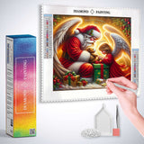 Santa Claus and angel — Diamond Painting Kit, product view 3