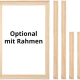 Snow leopard with rose petals — Diamond Painting Kit, product view 4