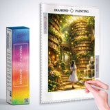 The Enchanted Library Garden — Diamond Painting Kit, product view 3